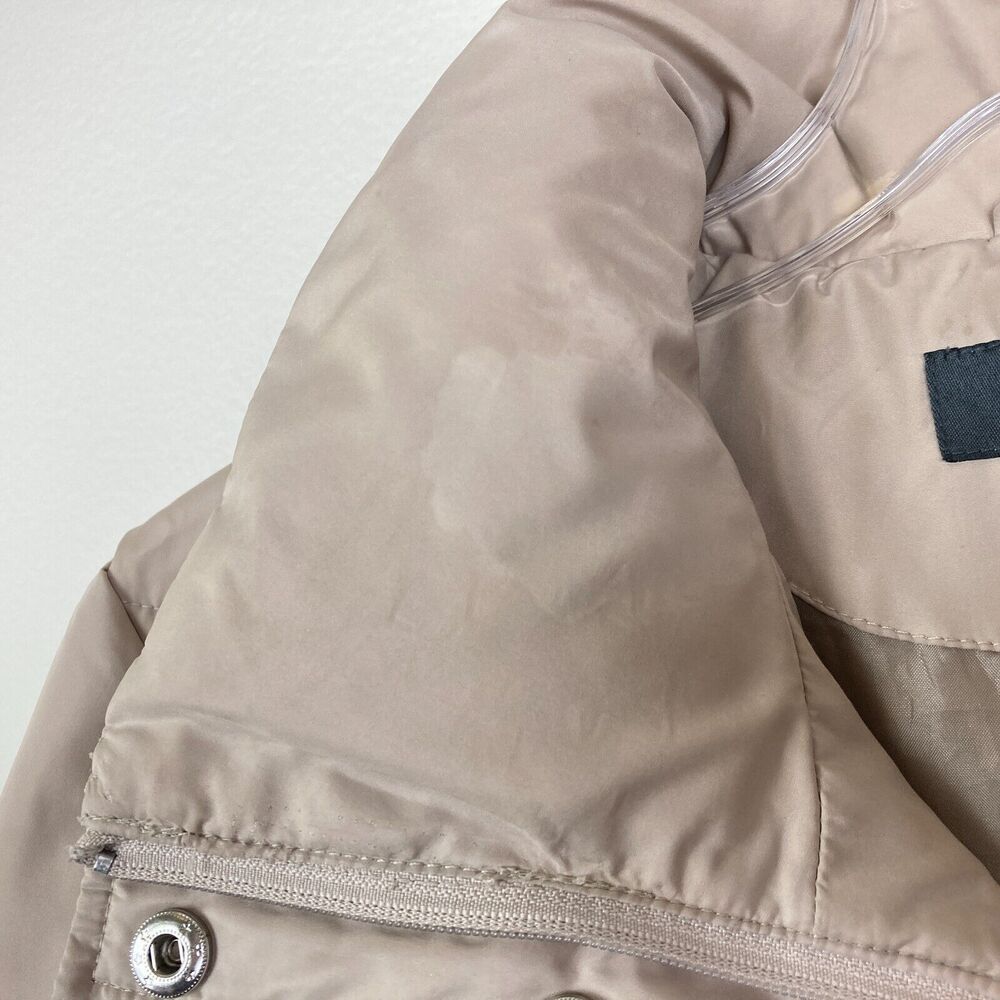 Kenneth Cole Reaction Women's Duck Down Quilted Puffer Jacket Size L Beige Tan - Picture 9 of 10